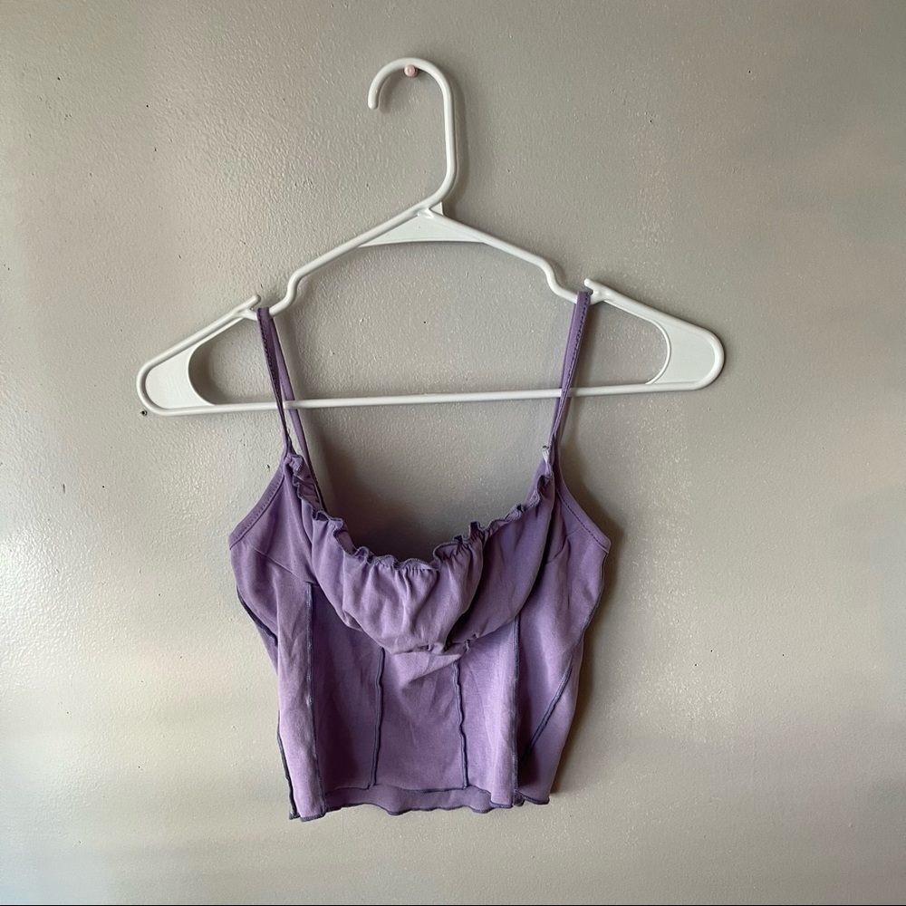 Purple Cropped Tank